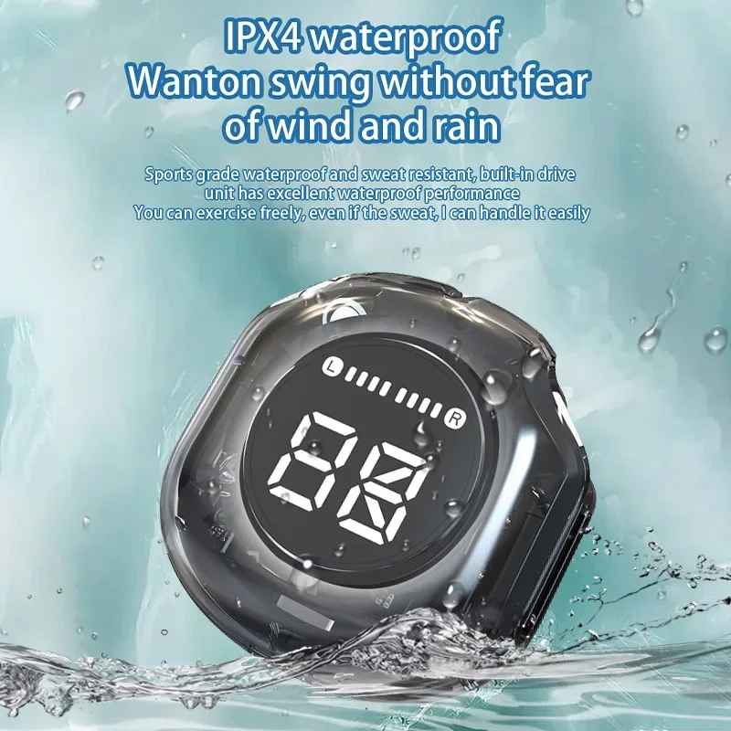 T8 Crystal Wireless Earphones - Transparent (Air 39)